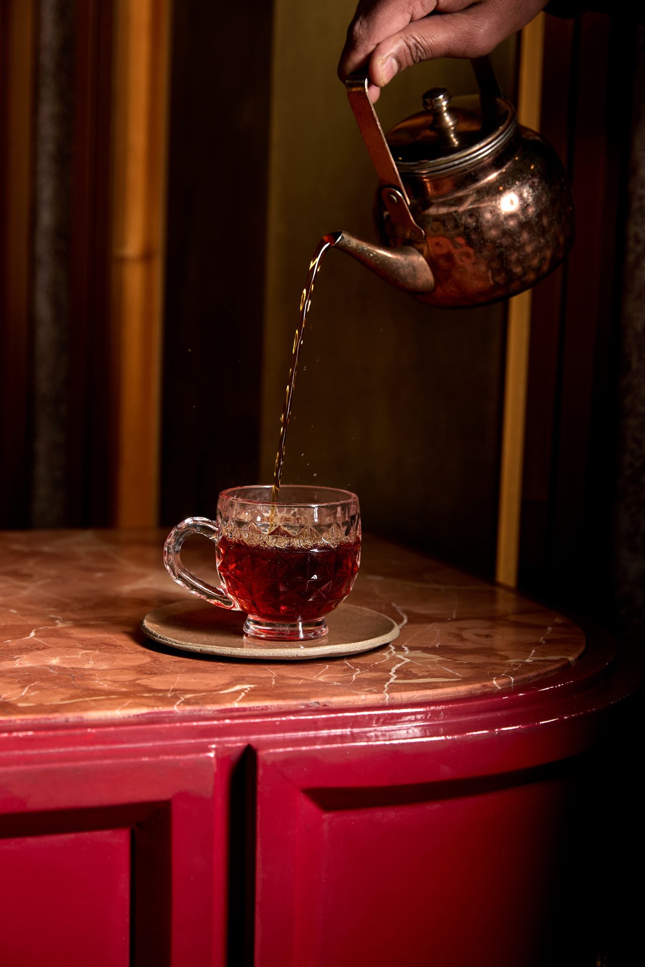 Karak poured at The Cardamom Club